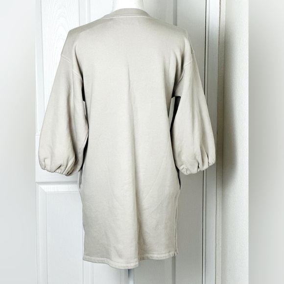Velvet by Graham & Spencer Jensen Sweatshirt Beige Mini Dress Size XS - Picture 5 of 13